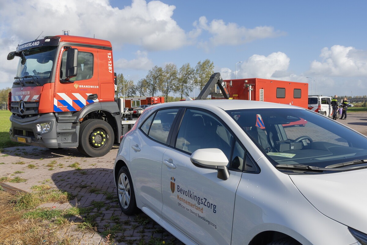 Auto Bevolkingszorg naast CoPI bak